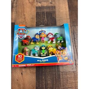 Paw Patrol All Paws Gift Set 10 Collectible Figures Chase Marshall Skye Liberty